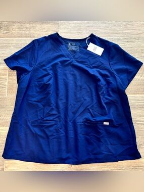 Figs Technical Collection Scrub top Navy Blue Women’s 4XL